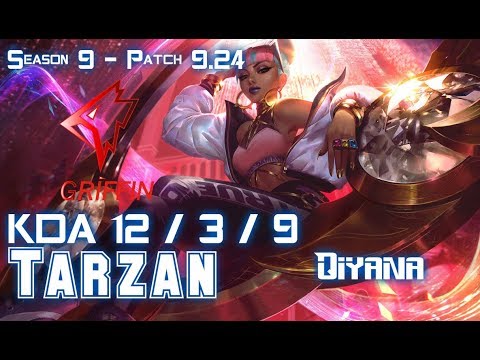 GRF Tarzan QIYANA vs LEE SIN Jungle - Patch 9.24 KR Ranked