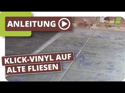 Vinylboden auf Fliesen verlegen planeo Klick-Vinyl