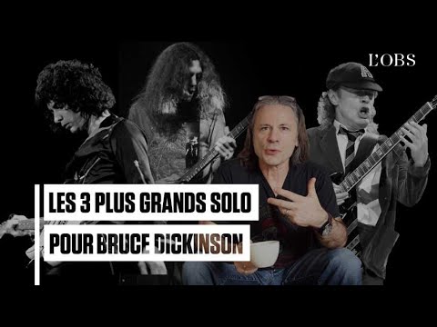 Les 3 plus grands solos de guitare pour Bruce Dickinson