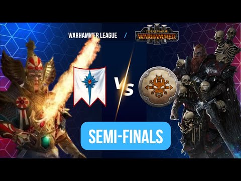 Czarix (High Elves) vs Berserk (Norsca) Game 1 - Semi Finals - Warhammer League #1