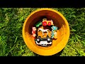 Membersihkan Mainan Mobil Balap Truk Molen Offroad Tayo