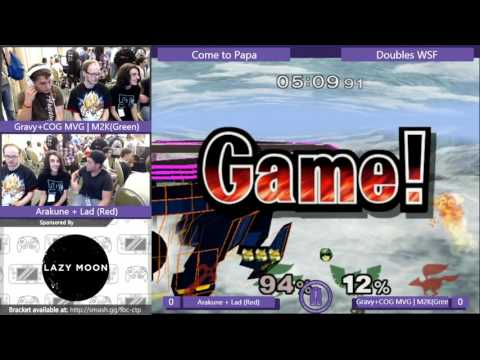 Come to Papa - Gravy + COG MVG | Mew2King vs Arakune + Lad - Melee Doubles WSF