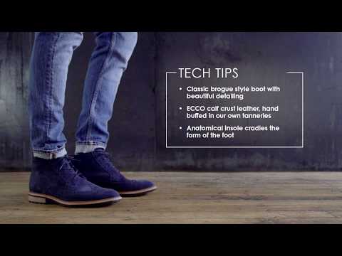 ECCO Shoes | Wing Tip Boot