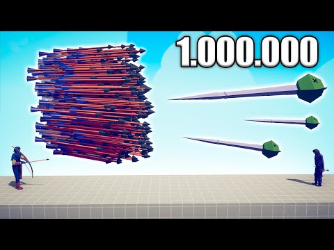 1.000.000 DAMAGE NEEDLE vs EVERY GOD - TABS | Totally Accurate Battle Simulator 2023