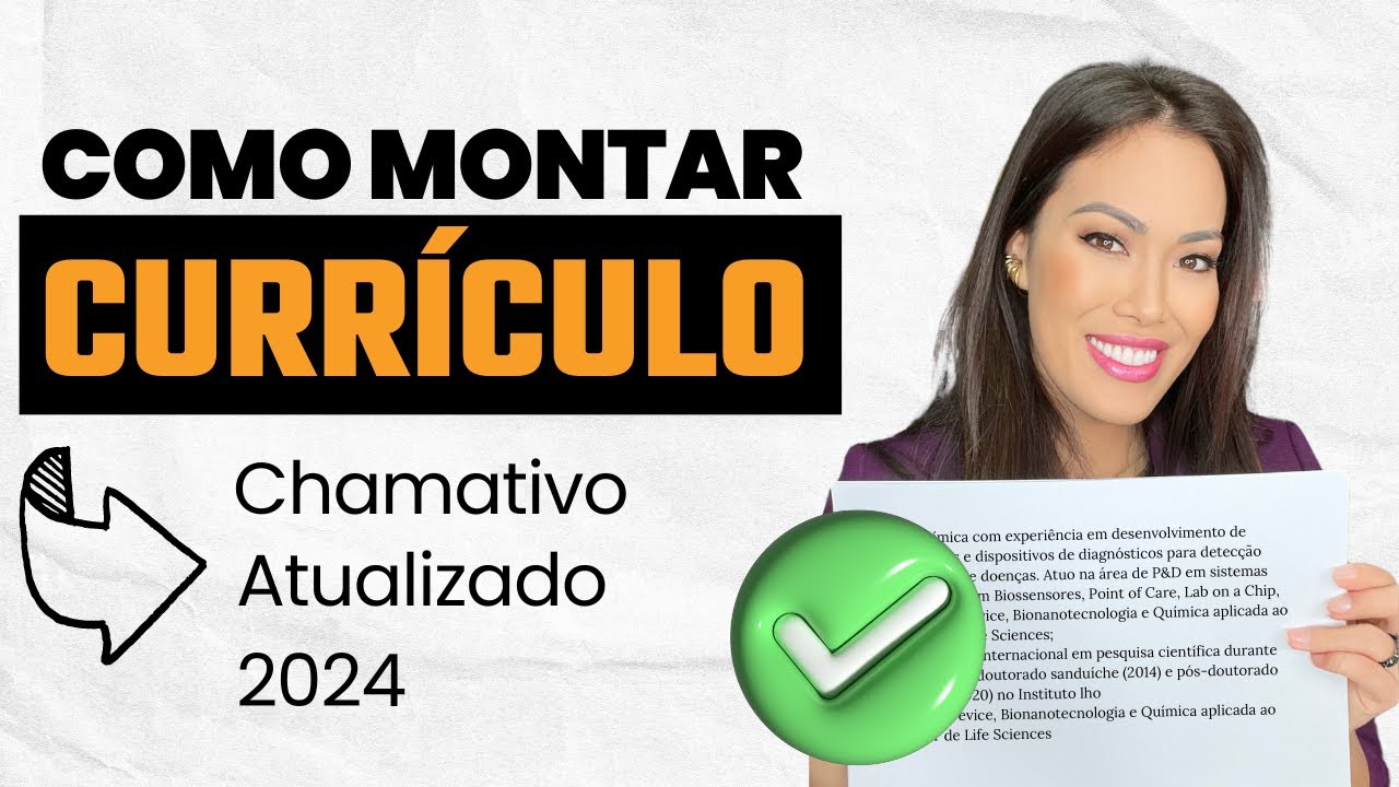 Como Montar um Currículo Chamativo para o Mercado de Trabalho I Modelo de currículo Word