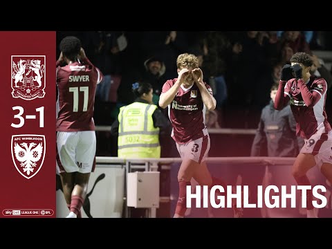 HIGHLIGHTS: Northampton Town 3 AFC Wimbledon 1