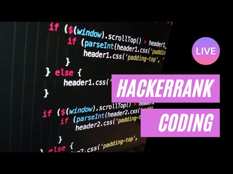 Hackerrank Live Coding Practice Coding Hackerrank Challenge