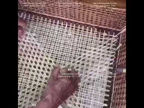 Step of weaving rattan 