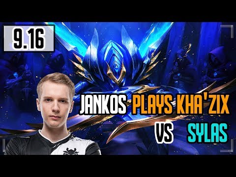 JANKOS PLAYS KHA'ZIX VS SYLAS | Jungle | Challenger Full Gameplay | League of Legends 9.16