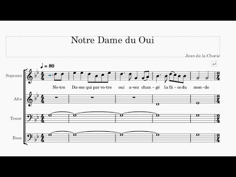 Notre Dame du Oui, Jean de la Charie, Basse