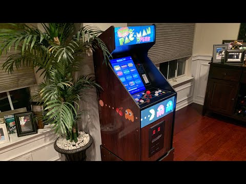 PAC-MAN PLUS Arcade1up $199 Home Arcade Pickup FULL REVIEW!
