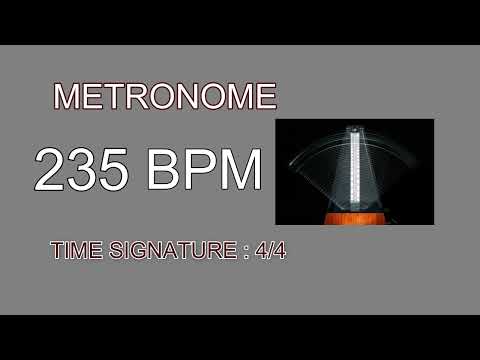 4/4 TIME - 235 BEATS PER MINUTE ( BPM )