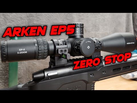 How to setup the Arken EP5 5-25X56 zero stop