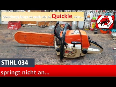 A quick fix for in between | Stihl 034 AV won't start