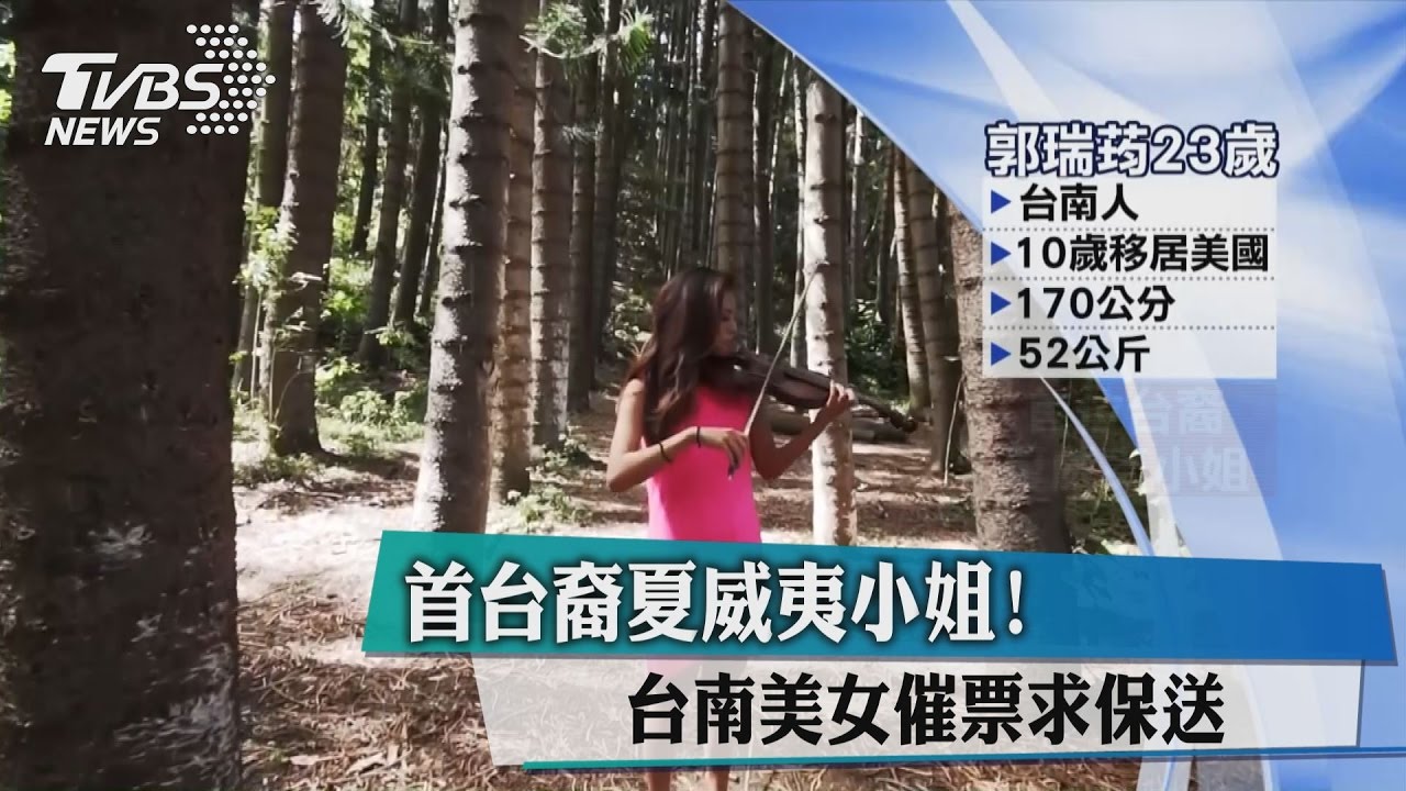 首台裔夏威夷小姐！　台南美女催票求保送