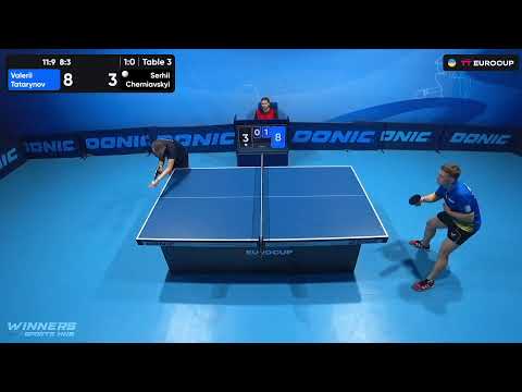 13:40 Valerii Tatarynov - Serhii Cherniavskyi 07.08.2023 TT Euro.Cup Ukraine Star. TABLE 3