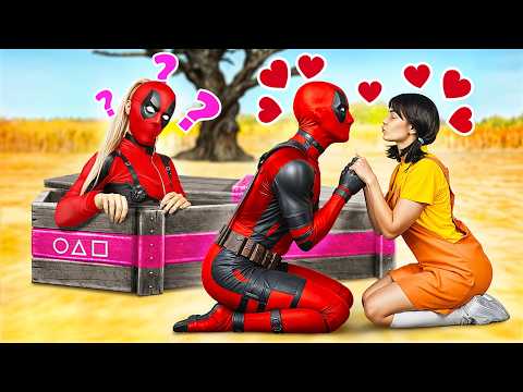 Squid Game Doll Stole Lady's Deadpool Boyfriend / Deadpool Fell In love With a Squid Game Doll