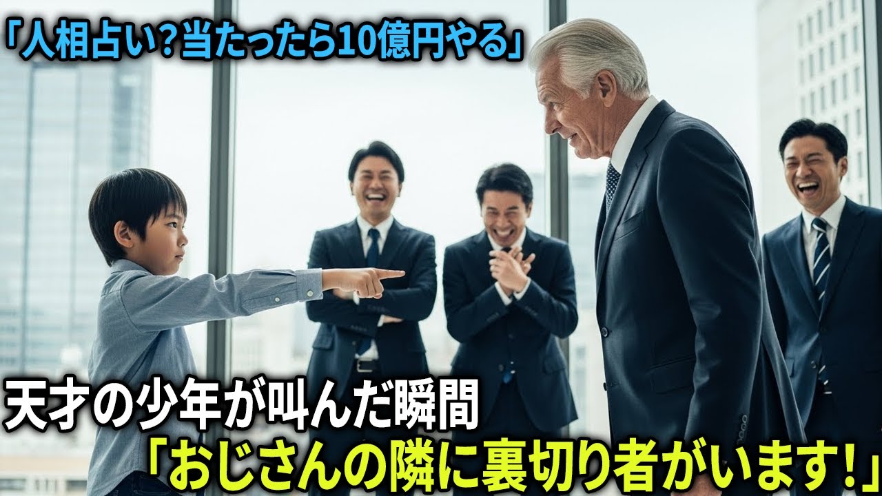 「おじさんの隣に、裏切り者がいます！」――人相を見る10歳の天才少年が、米国の億万長者会長に告げた瞬間…#感動する話 #スカッとする話