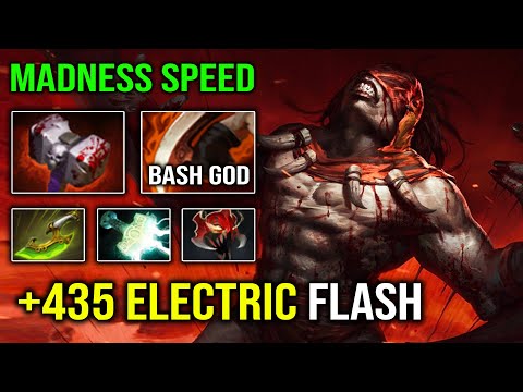 CRAZY Electric Madness Mask Bloodseeker +435 Monster Attack Speed The Flash Dota 2