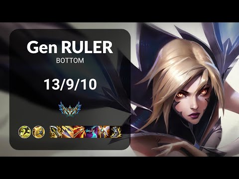 Gen Ruler Kai'Sa vs Ezreal BOTTOM - KR CHALLENGER Patch 15.8