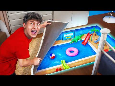 Zbudowałem Sekretny Basen w Moim Domu