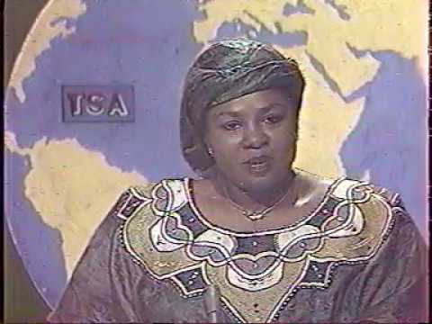 TV-DX Tele Sahel opening, news and closedown 17.11.1993