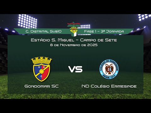 AFPorto Sub10 - 1ª Fase Série 8 - 3ª Jornada - Gondomar SC vs ND Colégio Ermesinde (Re...
