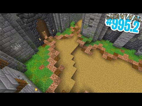 TERRAFORMING del CORTILE del CASTELLO - Minecraft ITA SURVIVAL #995.2