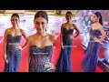 Sreejita De Entry In Blue Fish Cut Gown On The Red Carpet Of National Quality Awards 2023