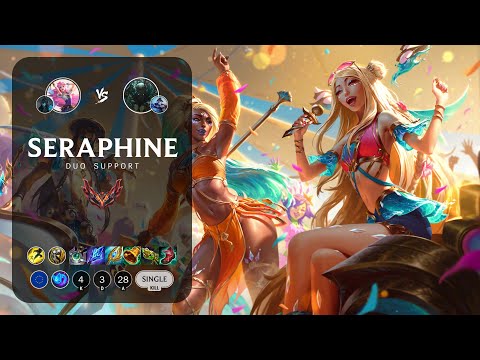 Seraphine Support vs Pyke - EUW Grandmaster Patch 13.1