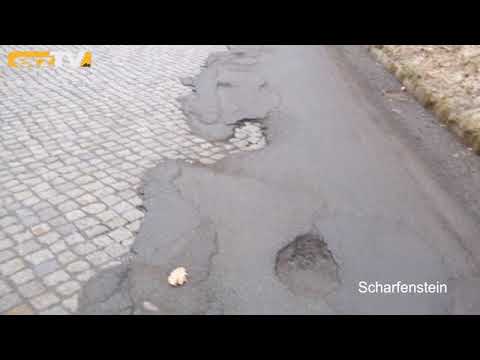 Straßenschäden im Erzgebirgskreis