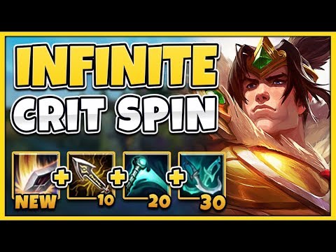 *HILARIOUSLY BROKEN* 20 CRITS PER SINGLE SPIN (NEW GAREN REWORK) - League of Legends