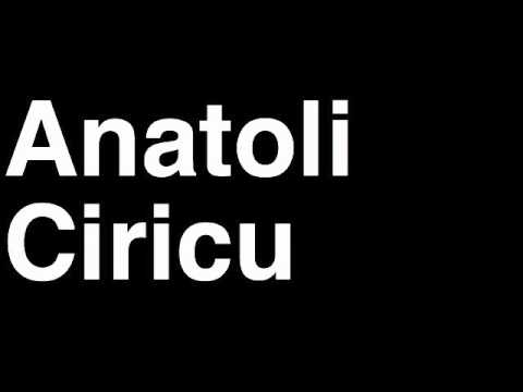 How to Pronounce Anatoli Ciricu Moldova Bronze Medal Men's Weightlifting London 2012 Olympics Video