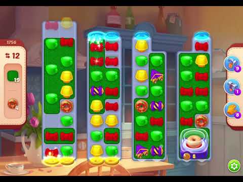 HomeScapes Level 1756 no boosters (18 moves)