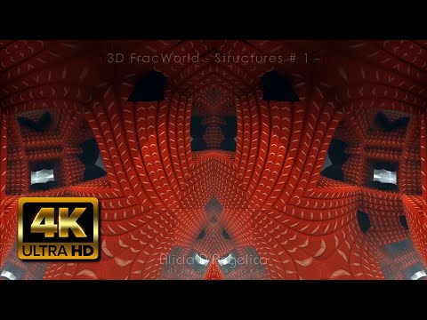 3D FRACTAL ANIMATION: "STRUCTURES  # 1"  - 4K - (3D FracWorld Series)