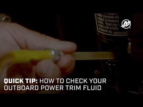 Quick Tip: How to Check Your Outboard Power Trim Fluid