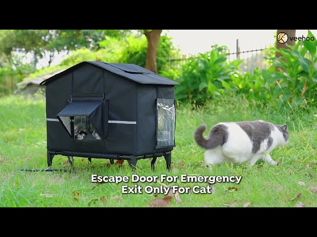 Veehoo Weatherproof Outdoor Cat House