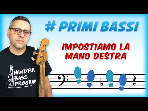 Bass Lessons - 01 - Setting up the right hand - Getting started with the electric bass