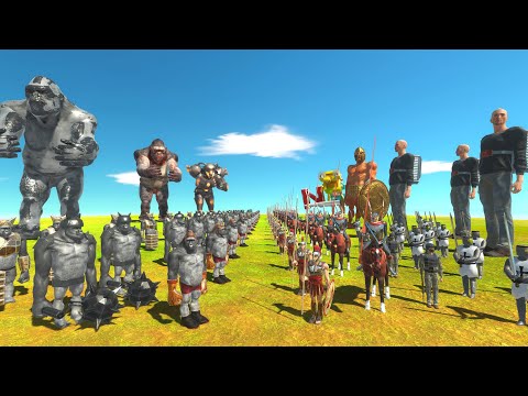 Epic Battle - Mutant Primates VS Ancient Humans + Modern Humans | ARBS | ARBS PLAY