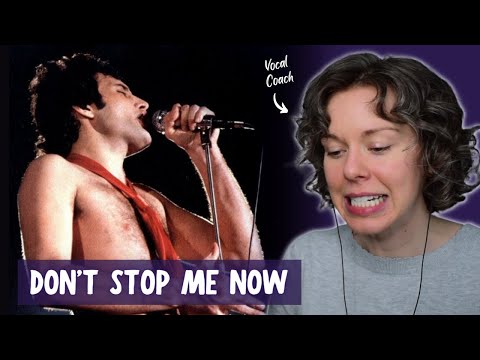 Let's talk about Freddie Mercury. Vocal Analysis of \Don't Stop Me Now\ performed LIVE by Queen