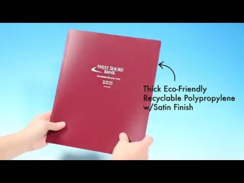 Confidential Professional Poly Presentation Folder - Blank