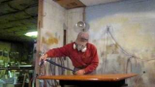 preview picture of video 'Furniture Refinishing Philadelphia Area - Oak Table Top'
