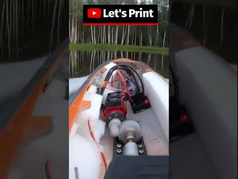 3D Printed Jet Drive RC Boat! #shorts