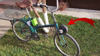 How to make a powerful electric bike out of an old gyro scooter! It's very simple.