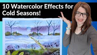 Winter Watercolor Painting 10 EASY Tips & Effects!