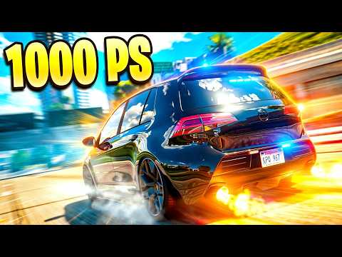 POLIZEI fährt den 1000 PS Golf | GTA 5 RP Real Life Online