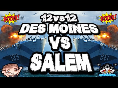 Des Moines vs Salem 12vs12 *Kradonische Gefechte* ⚓️ in World of Warships 🚢