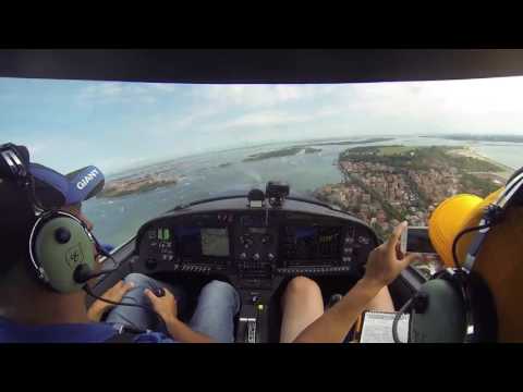 Landing in Venice-Lido Airport LIPV