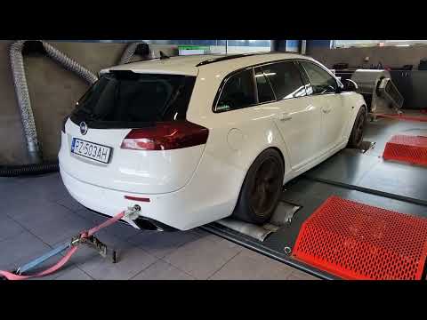Opel Insignia OPC 2.8T acceleration exhaust sound decat downpipe 3"