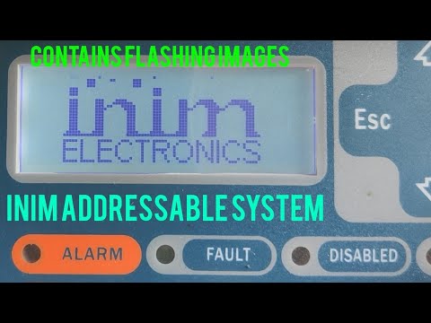 A look at an Inim Electronics Addressable fire alarm panel running Apollo XP95/Discovery